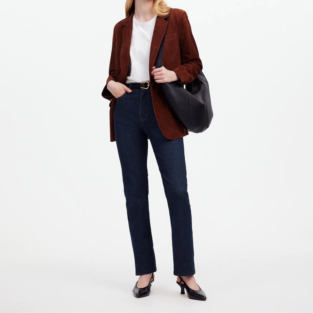 Madewell Petite '90s Straight Jean in Norman Wash